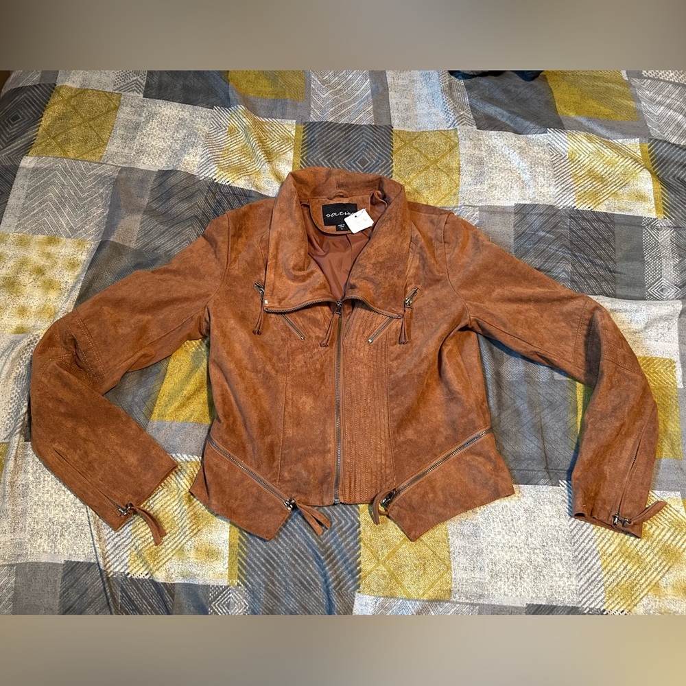 Suede-like Moro Jacket - Large - Brown